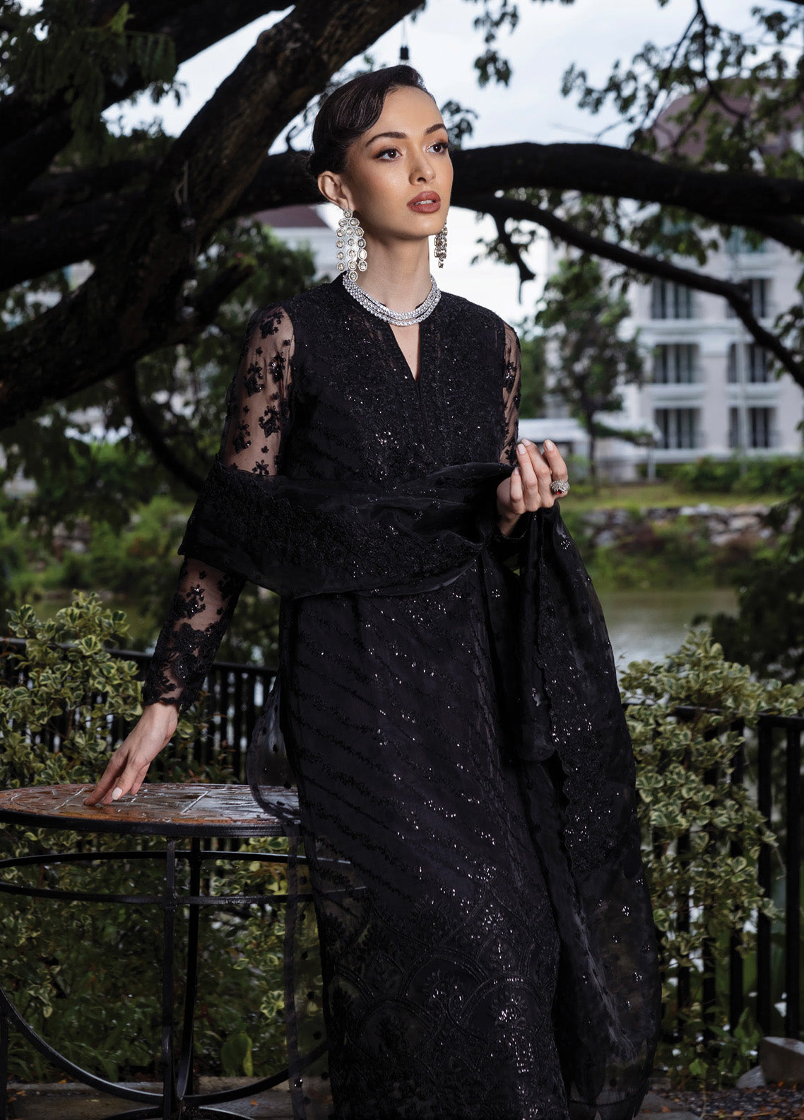 Zainab Chottani Embroidered Organza Suits Unstitched 3 Piece - ZC24WF 06 DOREE Zainab Chottani Embroidered Organza Suits Unstitched 3 Piece - ZC24WF 06 DOREE