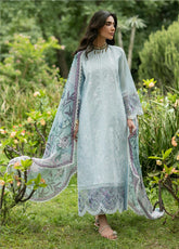 Zainab Chottani Luxury Embroidered Lawn 3 Piece Unstitched Suit ZC26LL D-06 COVE