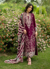 Zainab Chottani Luxury Embroidered Lawn 3 Piece Unstitched Suit ZC26LL D-07 SOMA