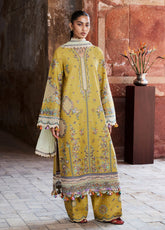 Zan By Hussain Rehar Embroidered Lawn 3 Piece Unstitched Suit HR26ZSS D-SARI