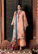 Zan By Hussain Rehar Embroidered Lawn 3 Piece Unstitched Suit HR26ZSS D-SEFTALI