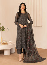 Zarif Embroidered Chiffon Suits Unstitched 3 Piece - ZF24TW ZL 01 FAHIMA