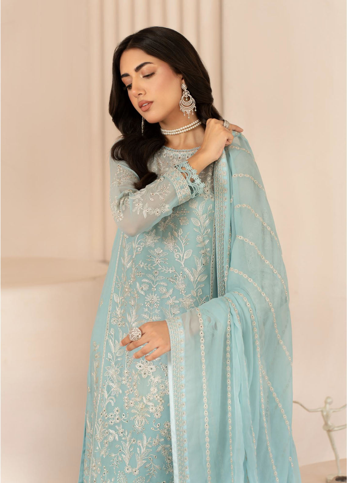Zarif Embroidered Chiffon Suits Unstitched 3 Piece - ZF24TW ZL 02 SAHIBA Zarif Embroidered Chiffon Suits Unstitched 3 Piece - ZF24TW ZL 02 SAHIBA