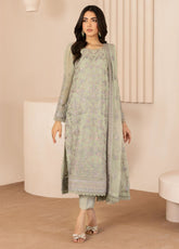 Zarif Embroidered Chiffon Suits Unstitched 3 Piece - ZF24TW ZL 04 AFSA