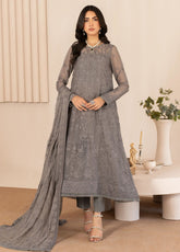 Zarif Embroidered Chiffon Suits Unstitched 3 Piece - ZF24TW ZL 05 AYEMAH