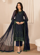 Zarif Embroidered Chiffon Suits Unstitched 3 Piece - ZF24TW ZL 06 MAHAY