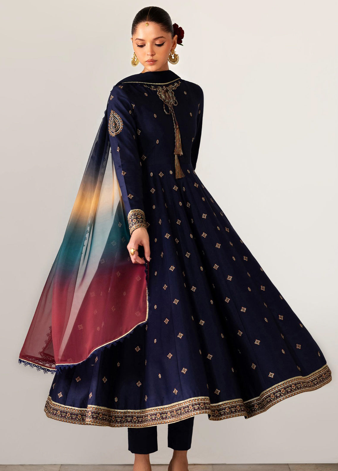 Zarif Embroidered Lawn 3 Piece Unstitched Suit ZF26SL D-02 RUELLE Zarif Embroidered Lawn 3 Piece Unstitched Suit ZF26SL D-02 RUELLE