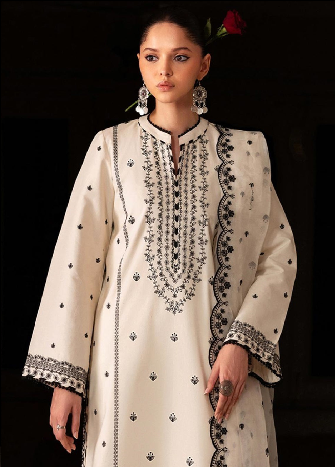 Zarif Embroidered Lawn 3 Piece Unstitched Suit ZF26SL D-03 YARA Zarif Embroidered Lawn 3 Piece Unstitched Suit ZF26SL D-03 YARA