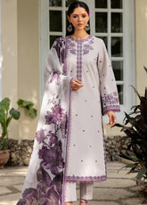 Zarif Embroidered Lawn 3 Piece Unstitched Suit ZF26SL D-06 GIANNA