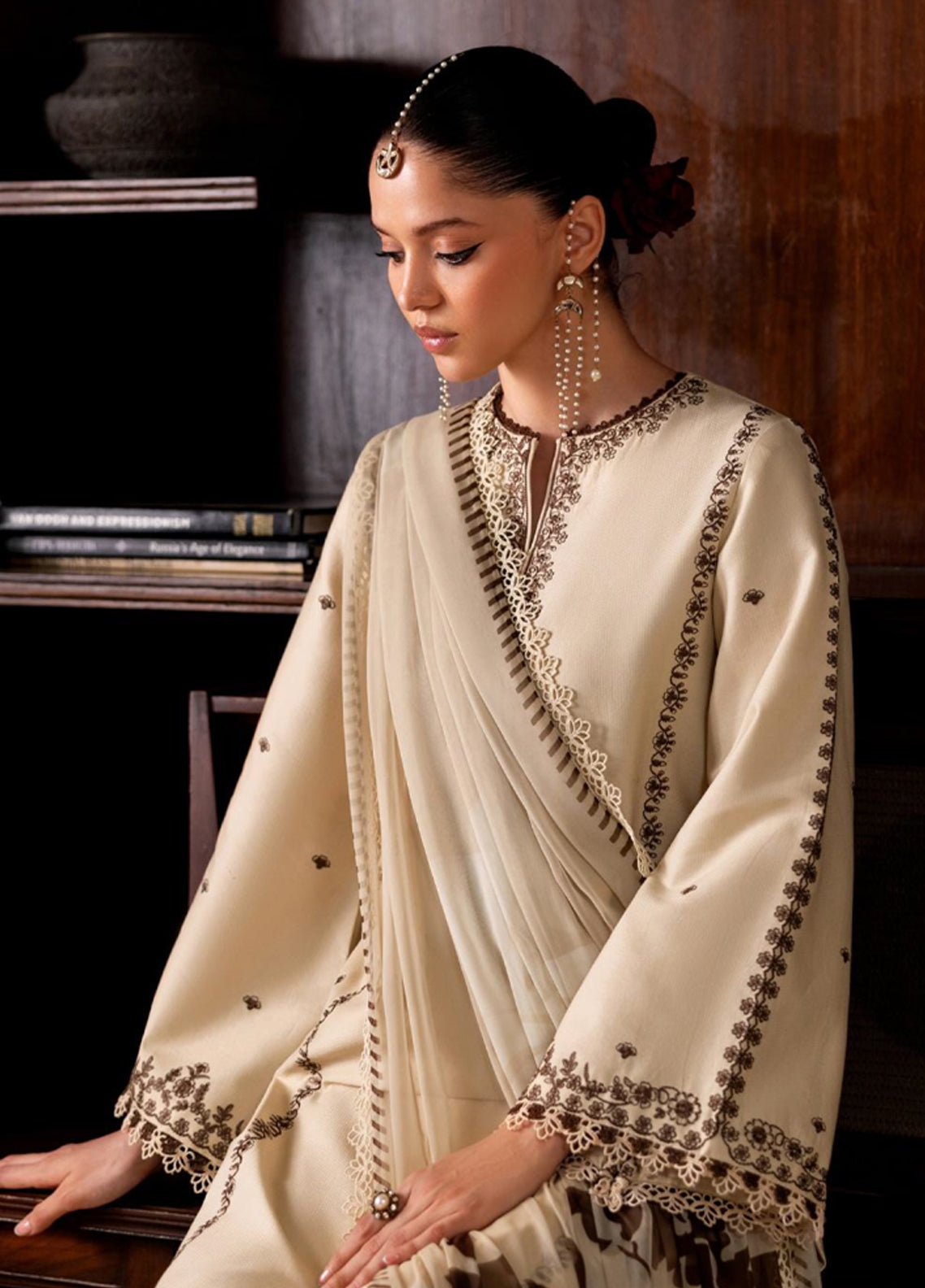 Zarif Embroidered Lawn 3 Piece Unstitched Suit ZF26SL D-07 ARIA Zarif Embroidered Lawn 3 Piece Unstitched Suit ZF26SL D-07 ARIA
