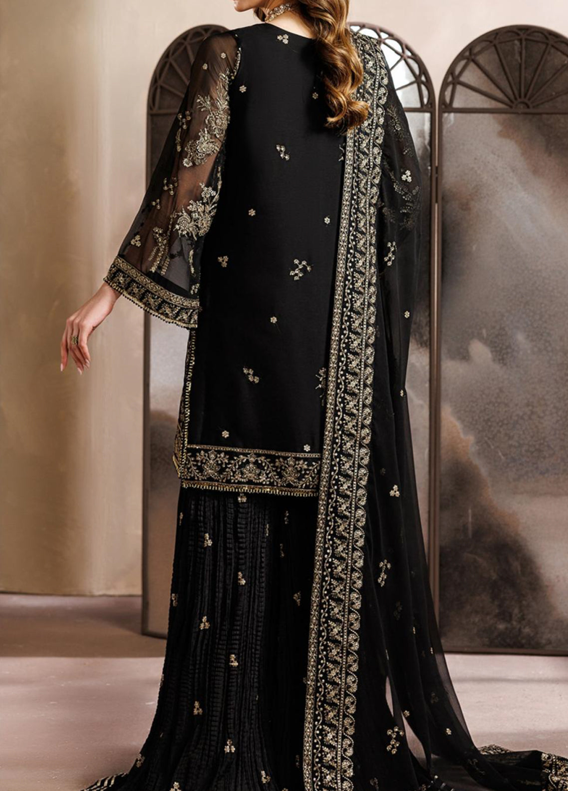 Zayrah By Zarif Formals Embroidered Chiffon 3 Piece Unstitched Suit ZF26ZF D-ZYR-05 SUMBUL Zayrah By Zarif Formals Embroidered Chiffon 3 Piece Unstitched Suit ZF26ZF D-ZYR-05 SUMBUL