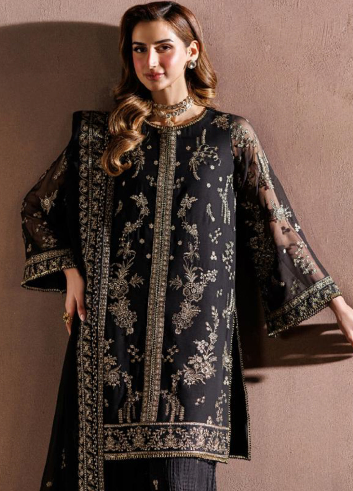 Zayrah By Zarif Formals Embroidered Chiffon 3 Piece Unstitched Suit ZF26ZF D-ZYR-05 SUMBUL Zayrah By Zarif Formals Embroidered Chiffon 3 Piece Unstitched Suit ZF26ZF D-ZYR-05 SUMBUL