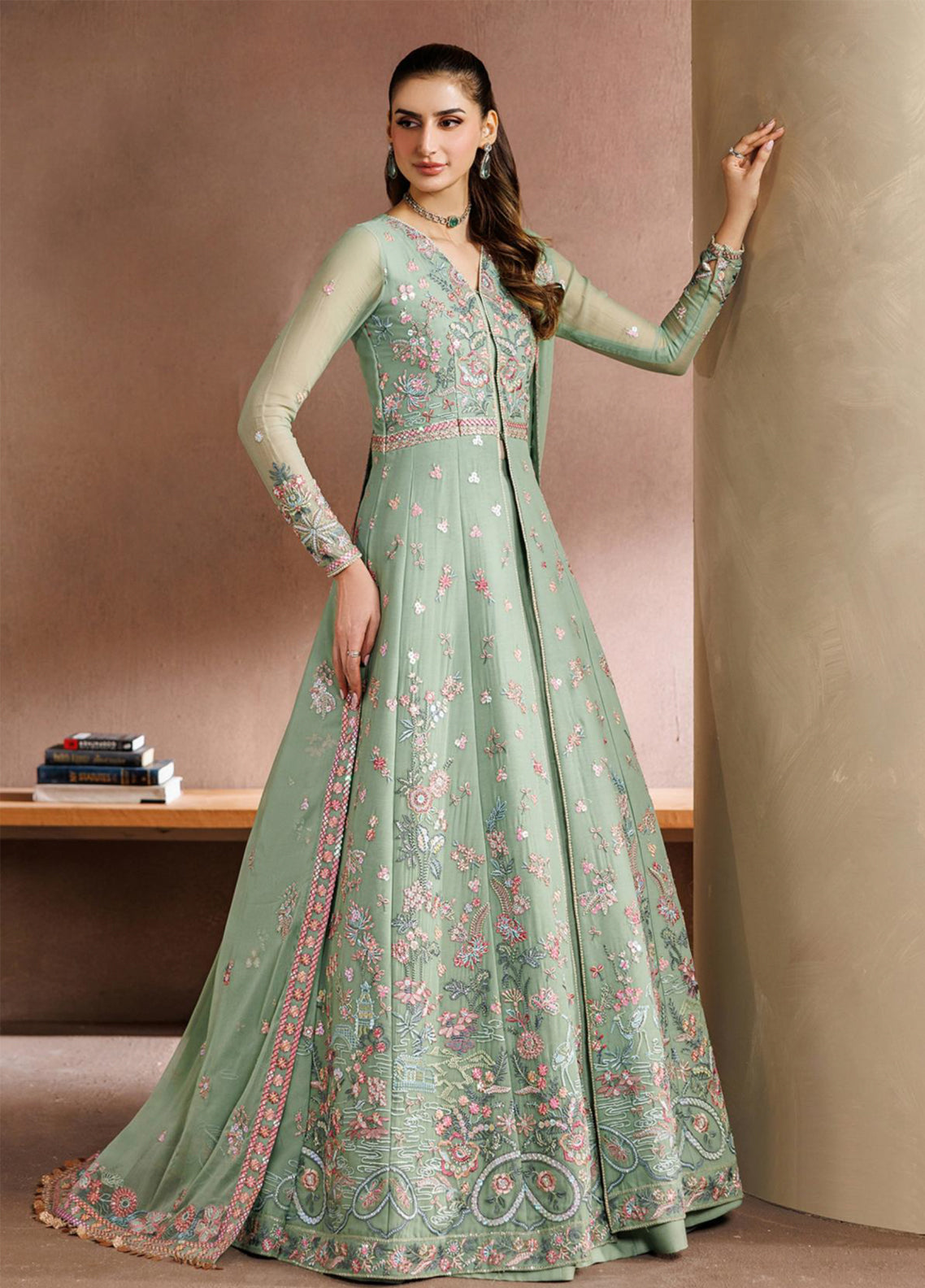 Zayrah By Zarif Formals Embroidered Chiffon 3 Piece Unstitched Suit ZF26ZF D-ZYR-06 SURILI Zayrah By Zarif Formals Embroidered Chiffon 3 Piece Unstitched Suit ZF26ZF D-ZYR-06 SURILI