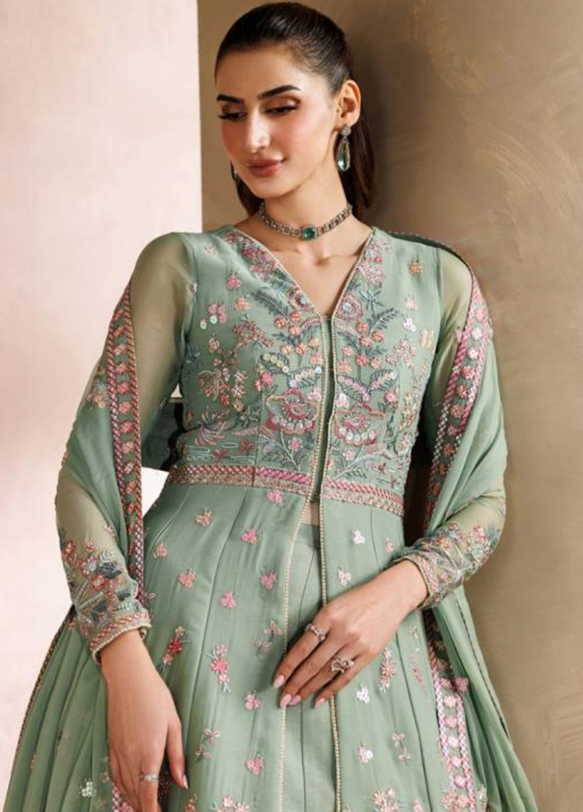 Zayrah By Zarif Formals Embroidered Chiffon 3 Piece Unstitched Suit ZF26ZF D-ZYR-06 SURILI Zayrah By Zarif Formals Embroidered Chiffon 3 Piece Unstitched Suit ZF26ZF D-ZYR-06 SURILI