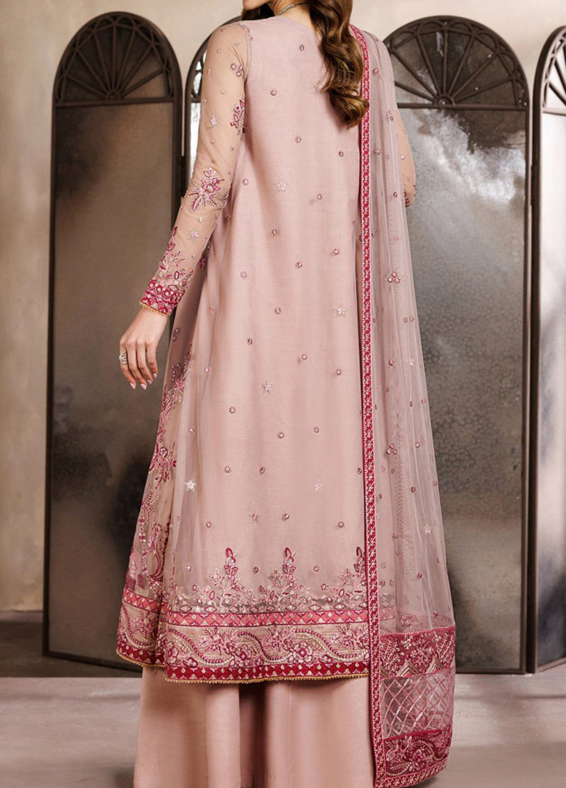 Zayrah By Zarif Formals Embroidered Net 3 Piece Unstitched Suit ZF26ZF D-ZYR-02 PARISA Zayrah By Zarif Formals Embroidered Net 3 Piece Unstitched Suit ZF26ZF D-ZYR-02 PARISA