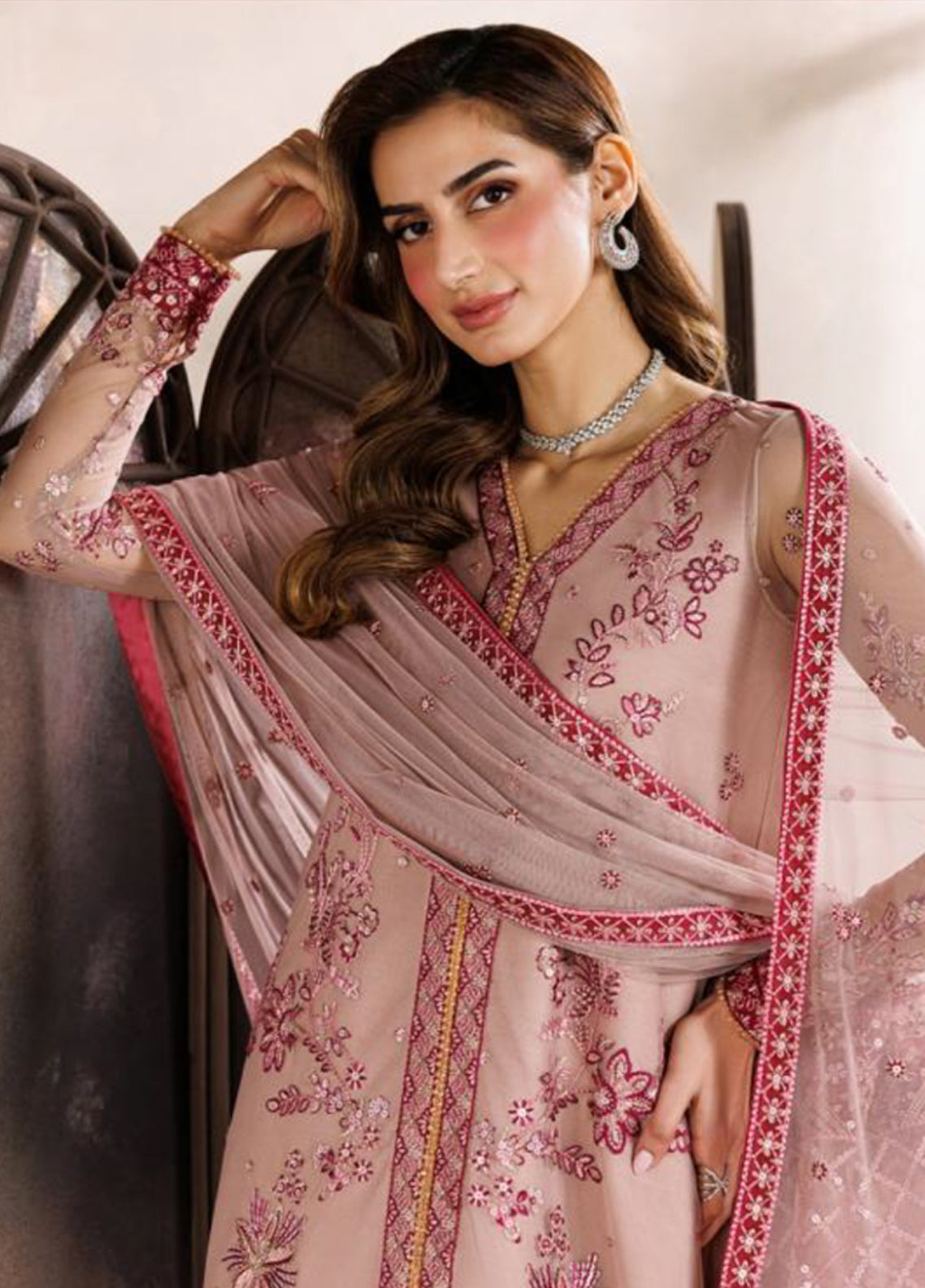 Zayrah By Zarif Formals Embroidered Net 3 Piece Unstitched Suit ZF26ZF D-ZYR-02 PARISA Zayrah By Zarif Formals Embroidered Net 3 Piece Unstitched Suit ZF26ZF D-ZYR-02 PARISA
