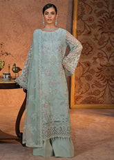 Zebaish by Lavish Premium Embroidered Chiffon Suits Unstitched 3 Piece - LP24ZC 10 PISTACHIO
