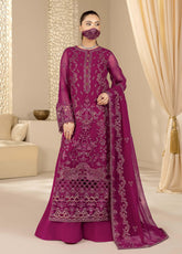 Zeenat By Flossie Kuch Khas Embroidered Chiffon 3 Piece Unstitched Suit FL26NV17 D-ZE-102