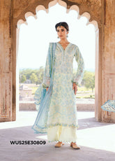 Zellbury Embroidered Lawn Suits Unstitched 3 Piece - ZB25CL 30809