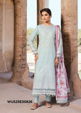 Zellbury Embroidered Lawn Suits Unstitched 3 Piece - ZB25CL 30826