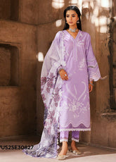 Zellbury Embroidered Lawn Suits Unstitched 3 Piece - ZB25CL 30827