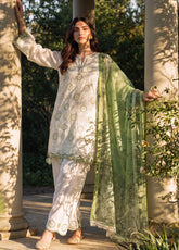 Zellbury Chikankari Embroidered Cotton 3 Piece Unstitched Suit WUC26E34049