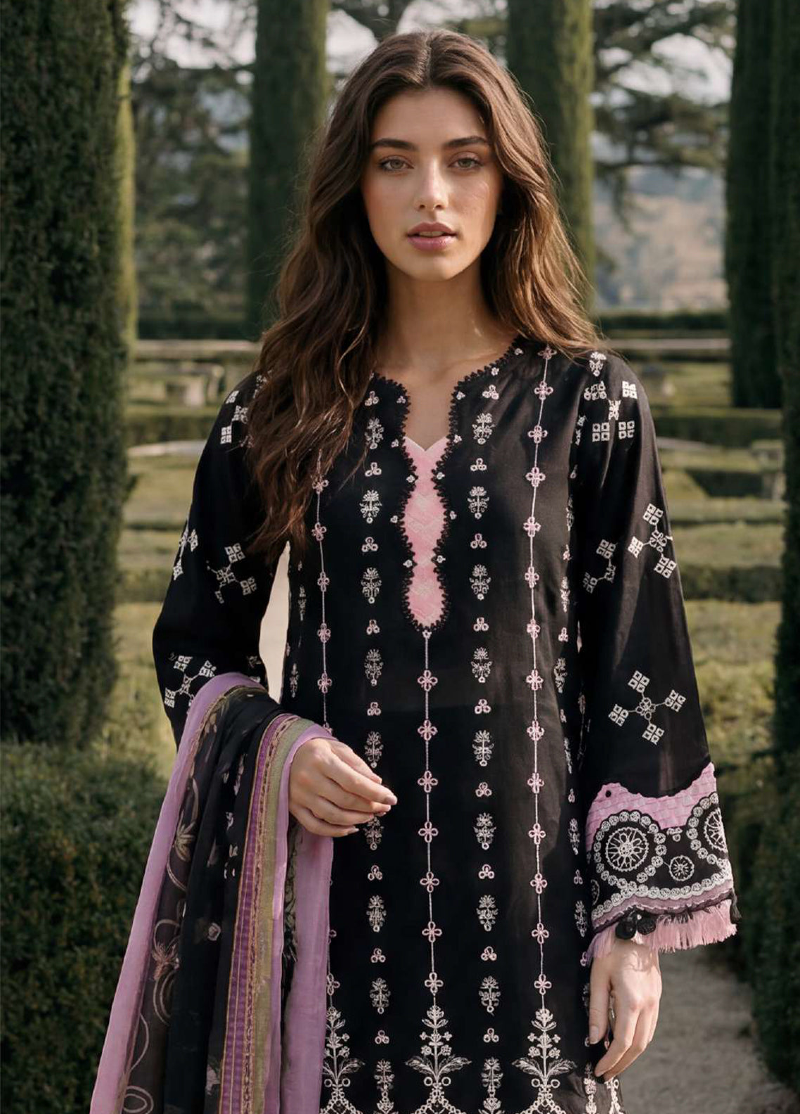 Zellbury Chikankari Embroidered Cotton 3 Piece Unstitched Suit WUC26E34063 Zellbury Chikankari Embroidered Cotton 3 Piece Unstitched Suit WUC26E34063
