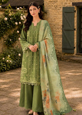 Zellbury Chikankari Embroidered Cotton 3 Piece Unstitched Suit WUS26E34090