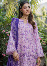 Zellbury Chikankari Embroidered Cotton 3 Piece Unstitched Suit WUS26E34093
