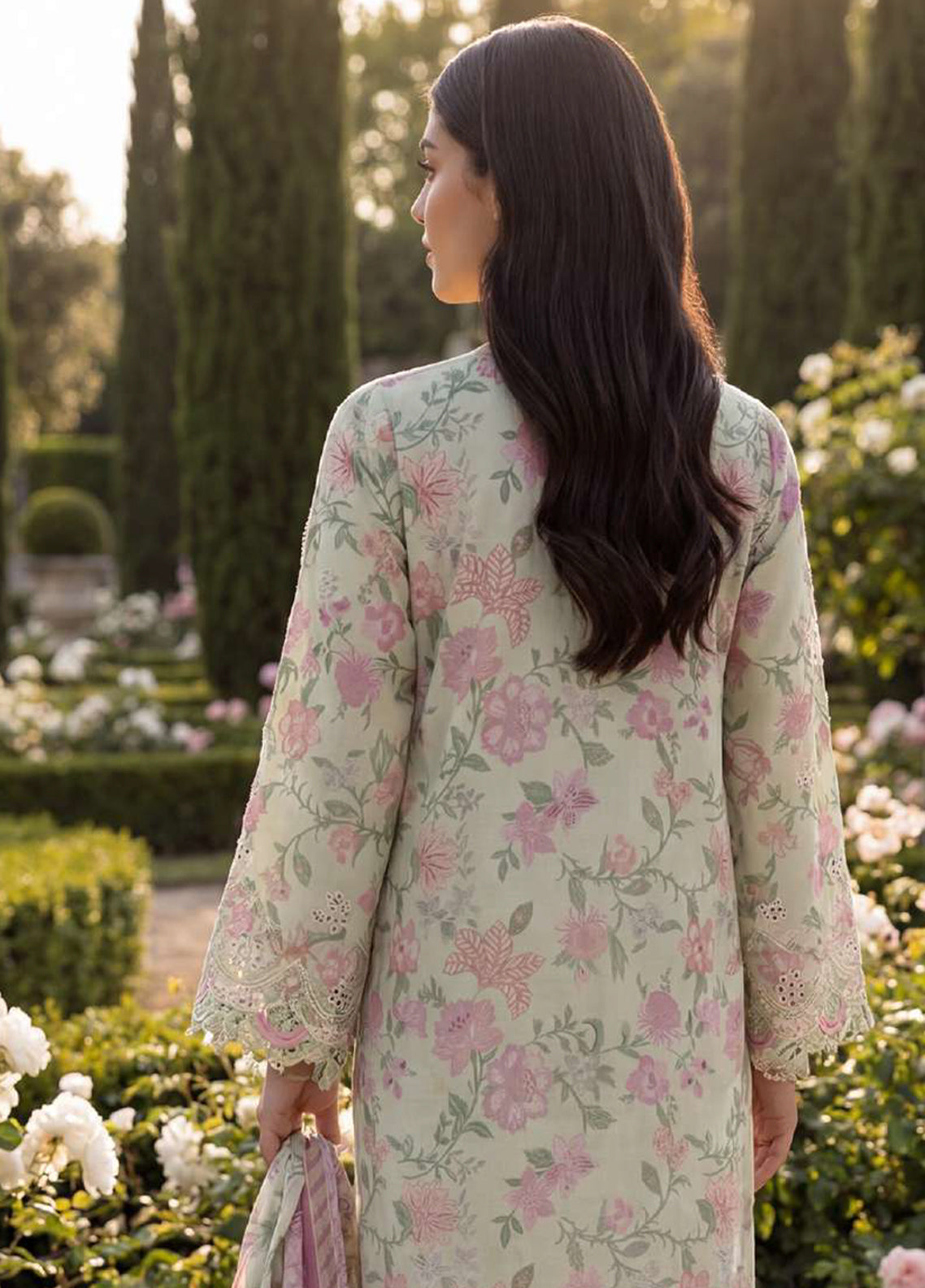 Zellbury Chikankari Embroidered Cotton 3 Piece Unstitched Suit WUS26E34098 Zellbury Chikankari Embroidered Cotton 3 Piece Unstitched Suit WUS26E34098