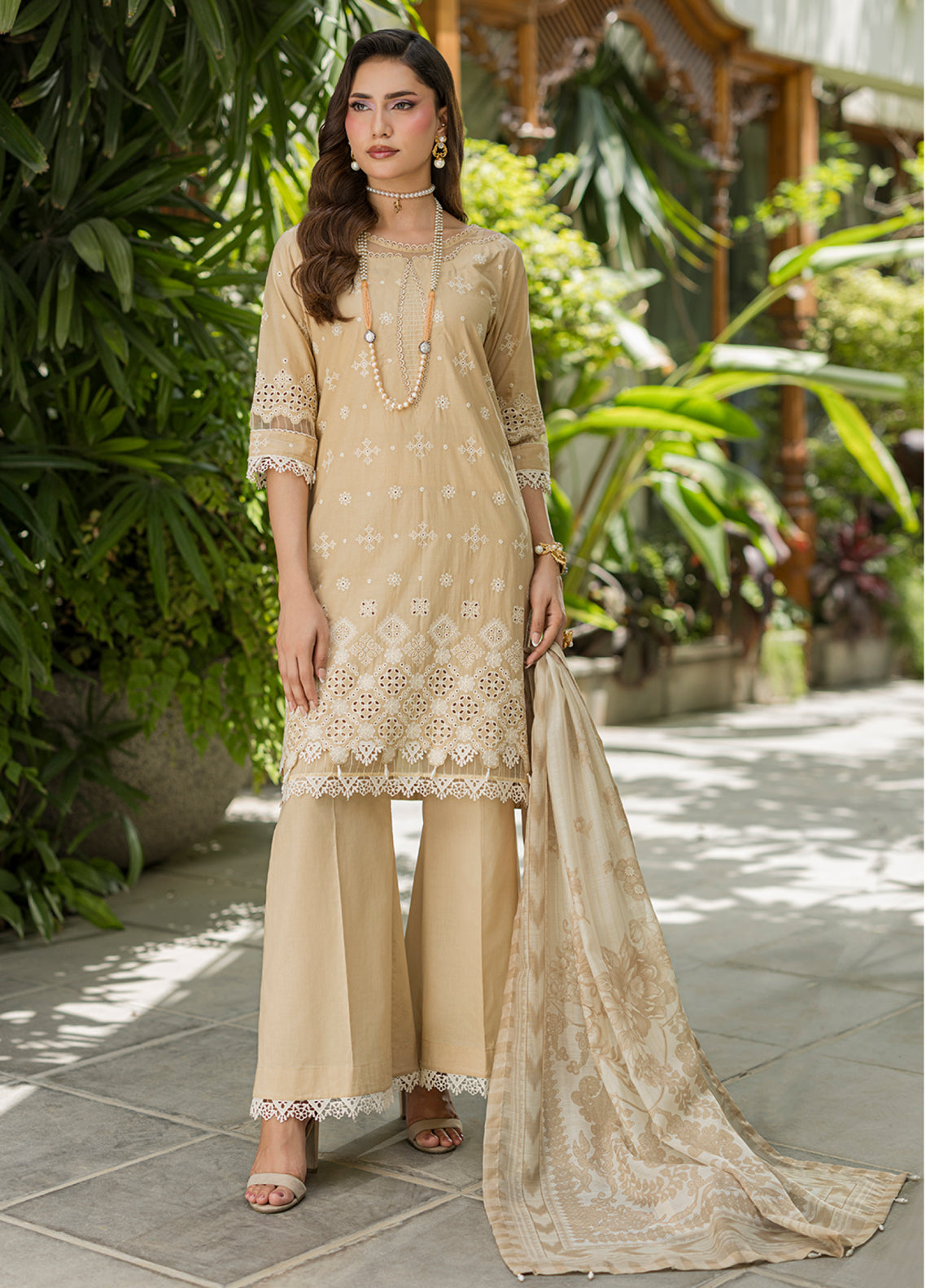 Zellbury Chikankari Embroidered Lawn 3 Piece Unstitched Suit WUS26E34081 Zellbury Chikankari Embroidered Lawn 3 Piece Unstitched Suit WUS26E34081