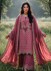 Zellbury Embroidered Khaddar 3 Piece Unstitched Dress WUWQ1E30346 Tea Pink