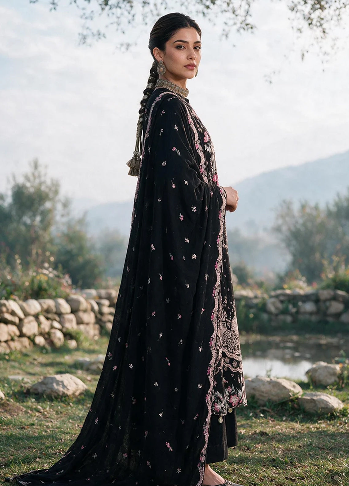 Zellbury Embroidered Khaddar 3 Piece Unstitched Dress WUWQ1E30348 Black Zellbury Embroidered Khaddar 3 Piece Unstitched Dress WUWQ1E30348 Black