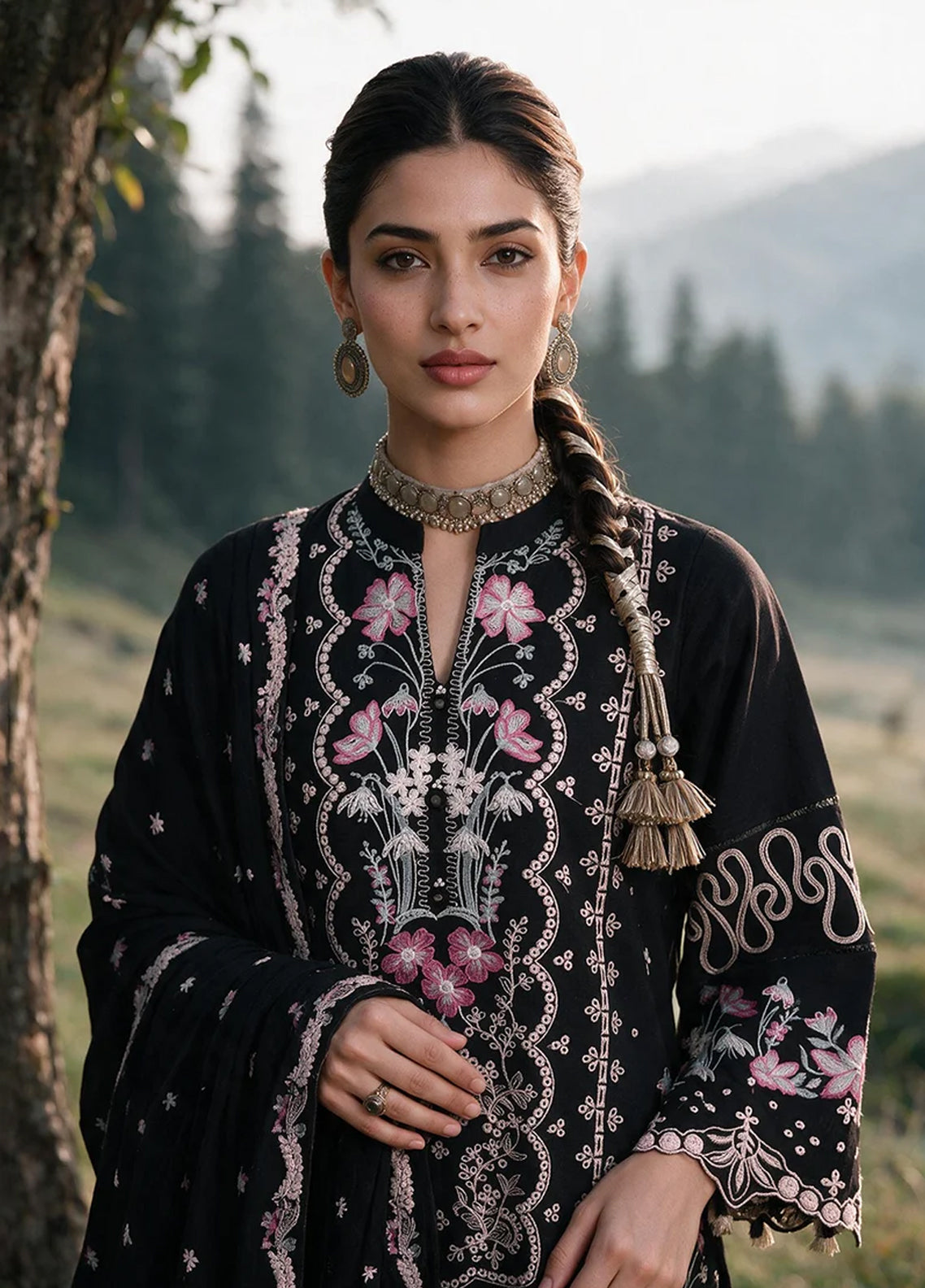 Zellbury Embroidered Khaddar 3 Piece Unstitched Dress WUWQ1E30348 Black Zellbury Embroidered Khaddar 3 Piece Unstitched Dress WUWQ1E30348 Black