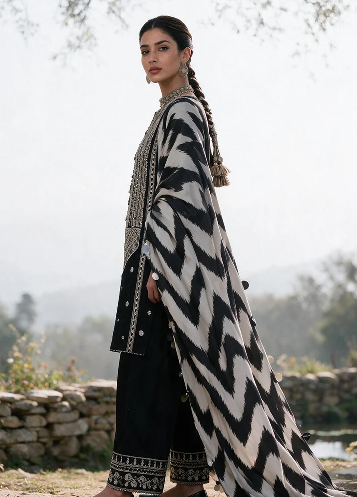 Zellbury Embroidered Khaddar 3 Piece Unstitched Suit WUWQ1E30336 Black Zellbury Embroidered Khaddar 3 Piece Unstitched Suit WUWQ1E30336 Black