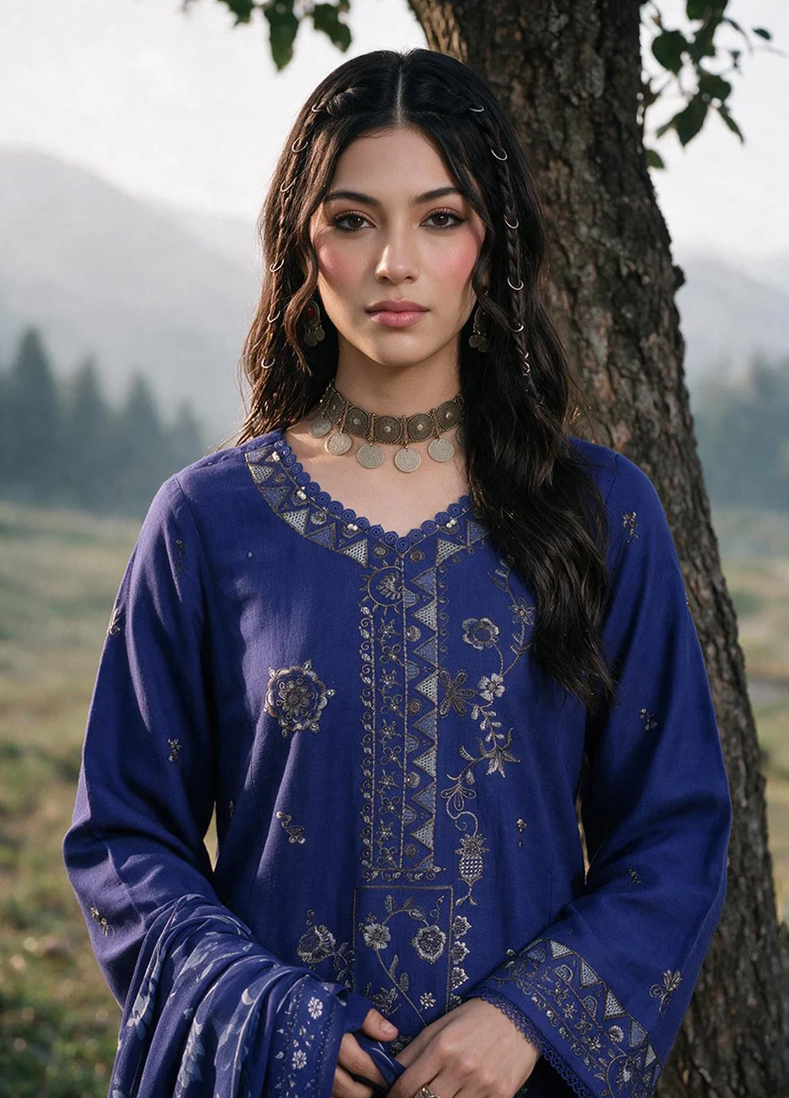 Zellbury Embroidered Khaddar 3 Piece Unstitched Suit WUWQ1E30337 Royal Blue Zellbury Embroidered Khaddar 3 Piece Unstitched Suit WUWQ1E30337 Royal Blue