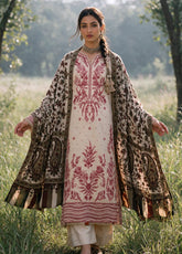 Zellbury Embroidered Khaddar 3 Piece Unstitched Suit WUWQ1E30338 Beige