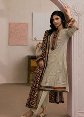 Zellbury Embroidered Lawn 2 Piece Unstitched Shirt Dupatta WUS26E20669