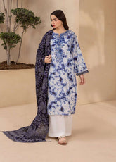 Zellbury Embroidered Lawn 2 Piece Unstitched Shirt & Dupatta WUS26E20740