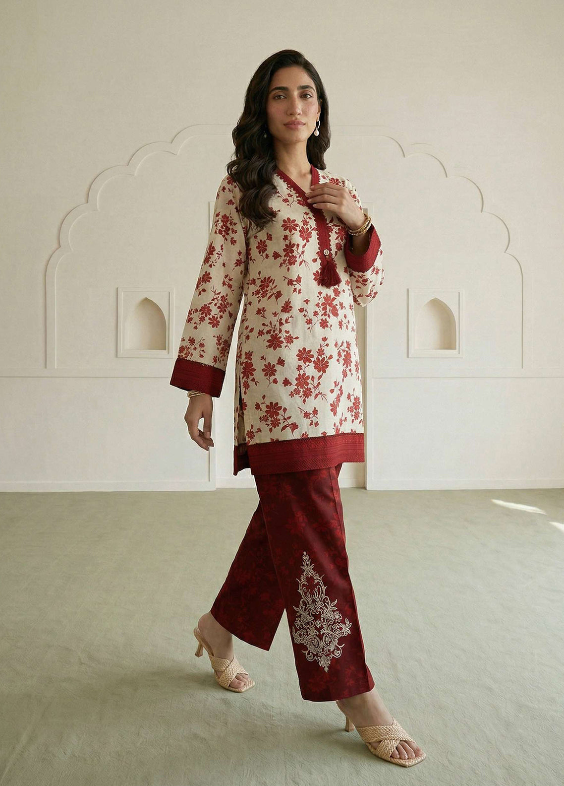 Zellbury Embroidered Lawn 2 Piece Unstitched Shirt & Trouser WUS26E20871 Zellbury Embroidered Lawn 2 Piece Unstitched Shirt & Trouser WUS26E20871