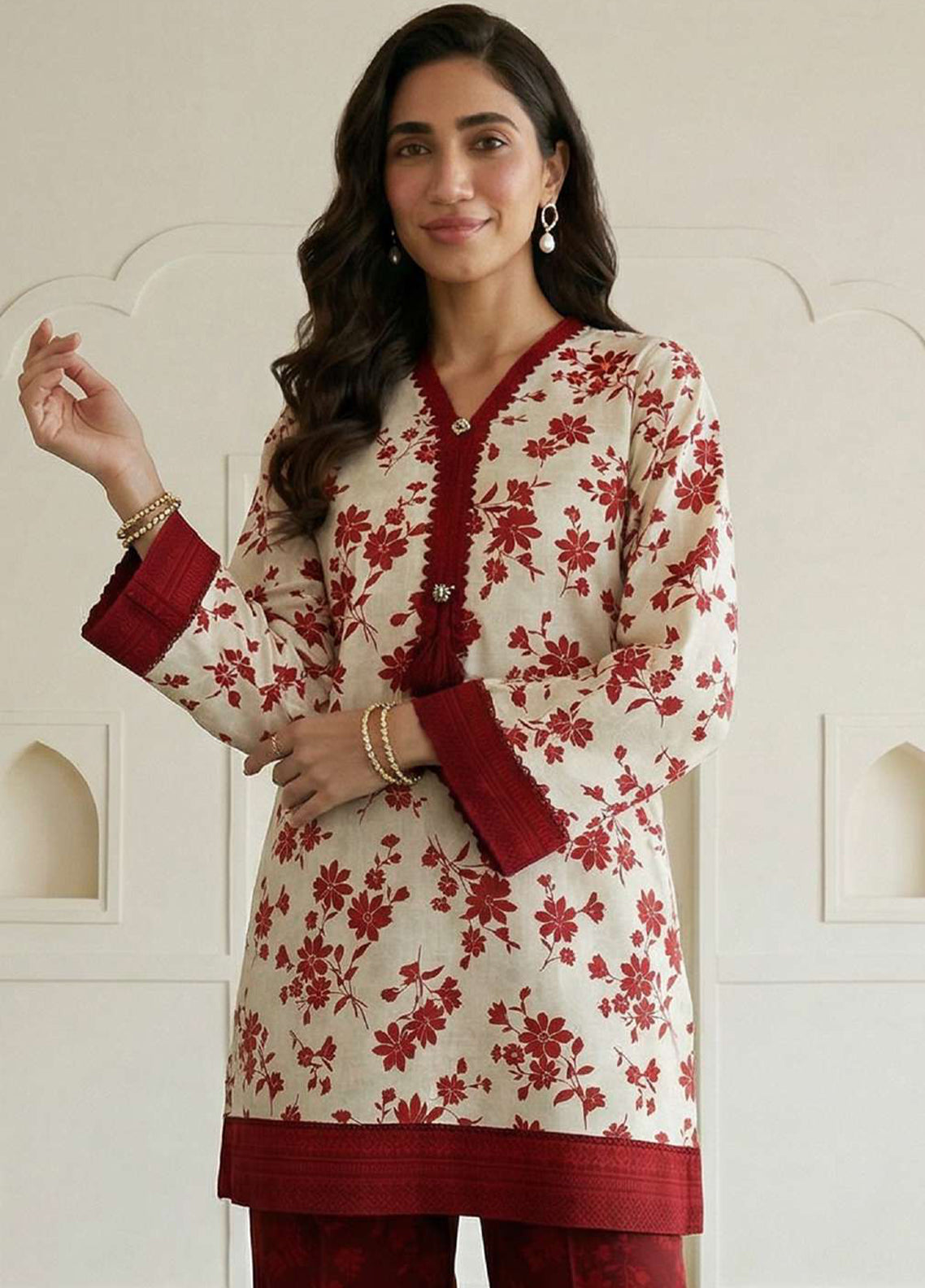 Zellbury Embroidered Lawn 2 Piece Unstitched Shirt & Trouser WUS26E20871 Zellbury Embroidered Lawn 2 Piece Unstitched Shirt & Trouser WUS26E20871