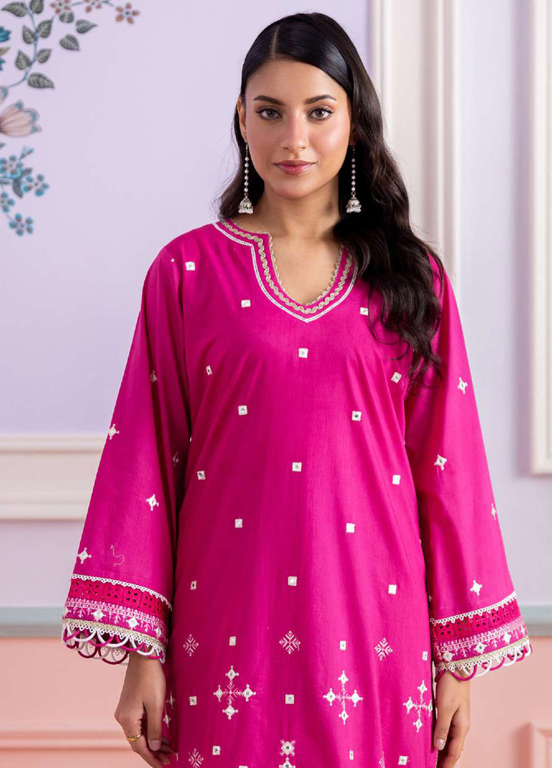 Zellbury Embroidered Lawn 2 Piece Unstitched Shirt & Trouser WUS26E21202 Zellbury Embroidered Lawn 2 Piece Unstitched Shirt & Trouser WUS26E21202