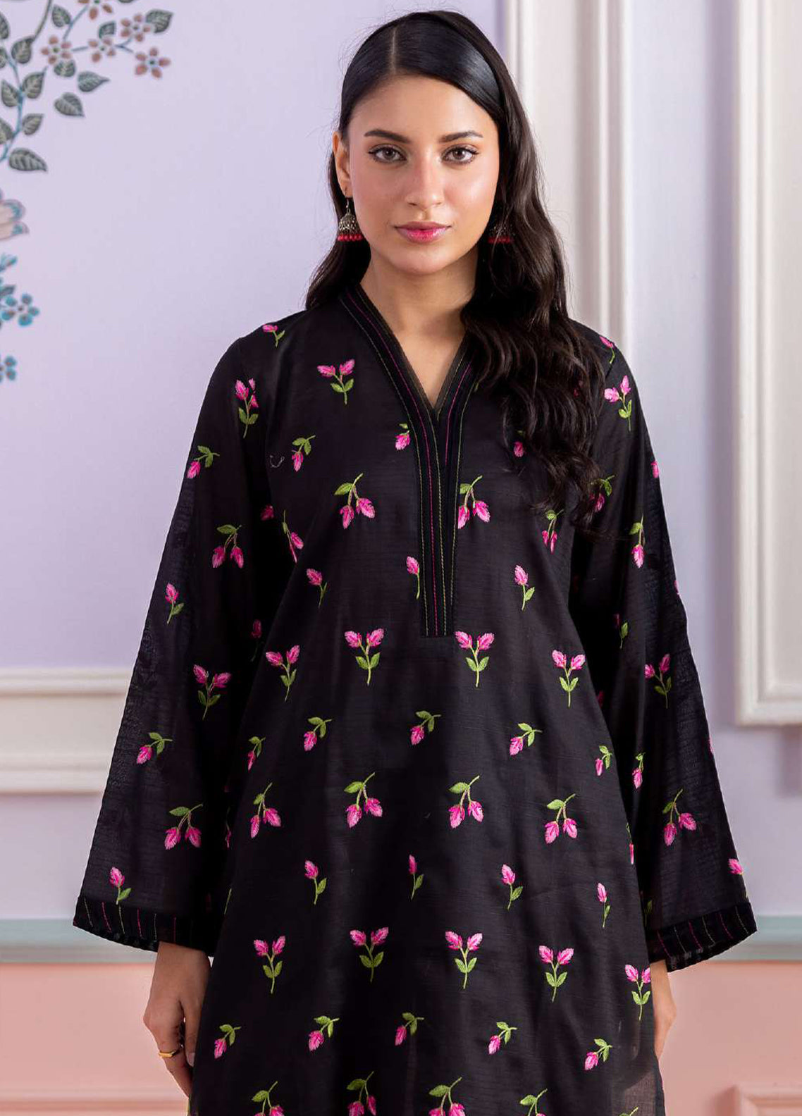 Zellbury Embroidered Lawn 2 Piece Unstitched Shirt & Trouser WUS26E21207 Zellbury Embroidered Lawn 2 Piece Unstitched Shirt & Trouser WUS26E21207