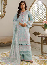 Zellbury Luxury Embroidered Chiffon 3 Piece Unstitched Suit WULC26E34221