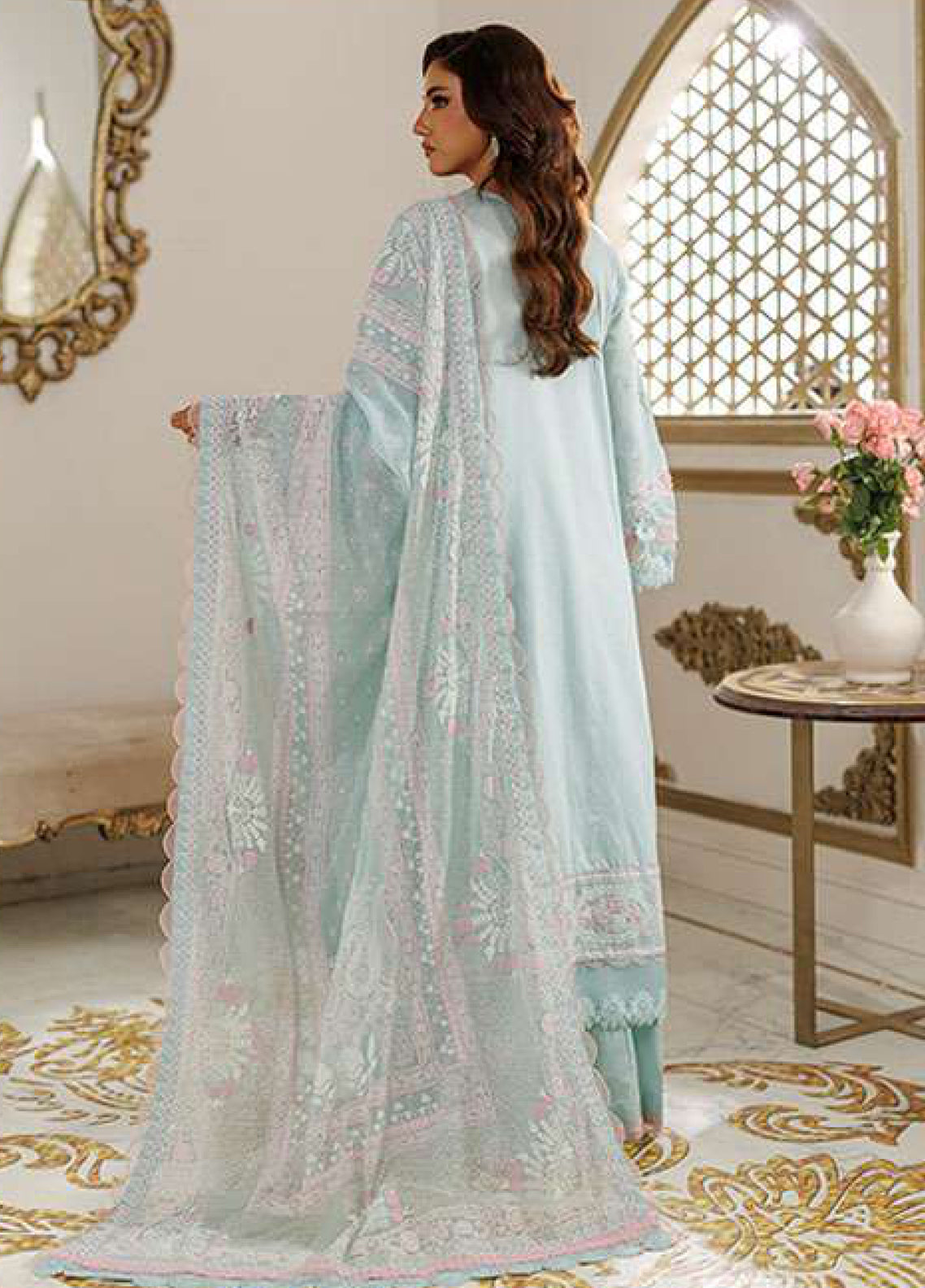 Zellbury Luxury Embroidered Chiffon 3 Piece Unstitched Suit WULC26E34221 Zellbury Luxury Embroidered Chiffon 3 Piece Unstitched Suit WULC26E34221