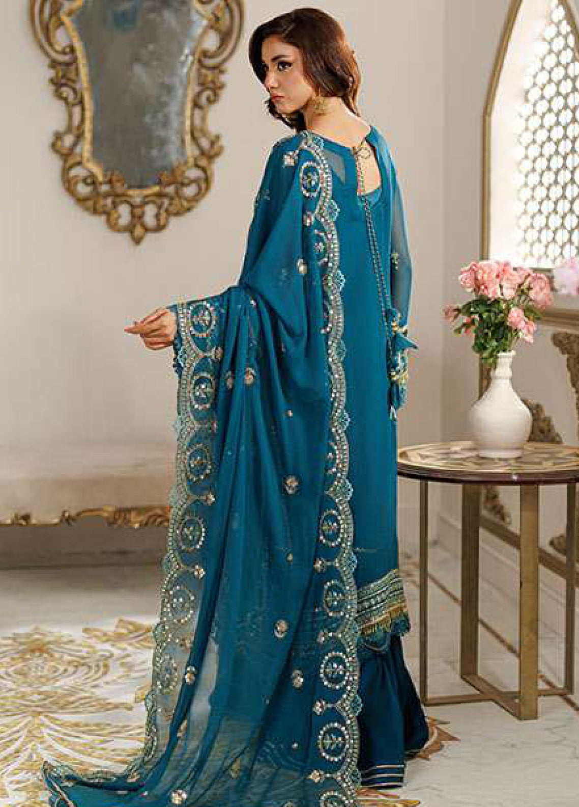 Zellbury Luxury Embroidered Chiffon 3 Piece Unstitched Suit WULC26E34233 Zellbury Luxury Embroidered Chiffon 3 Piece Unstitched Suit WULC26E34233