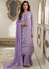 Zellbury Luxury Embroidered Chiffon 3 Piece Unstitched Suit WULC26E34235