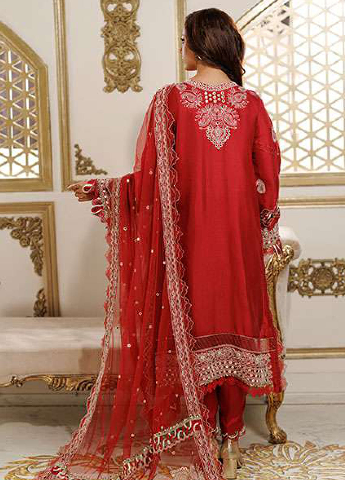 Zellbury Luxury Embroidered Raw Silk 3 Piece Unstitched Suit WULC26E34228 Zellbury Luxury Embroidered Raw Silk 3 Piece Unstitched Suit WULC26E34228