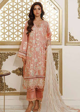 Zellbury Luxury Embroidered Raw Silk 3 Piece Unstitched Suit WULC26E34229