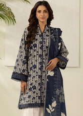 Zellbury Printed Lawn 2 Piece Unstitched Shirt & Dupatta WUS26X20595